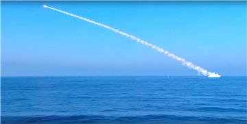 (FILE) AT SEA RUSSIA SYRIA KALIBR STRIKES