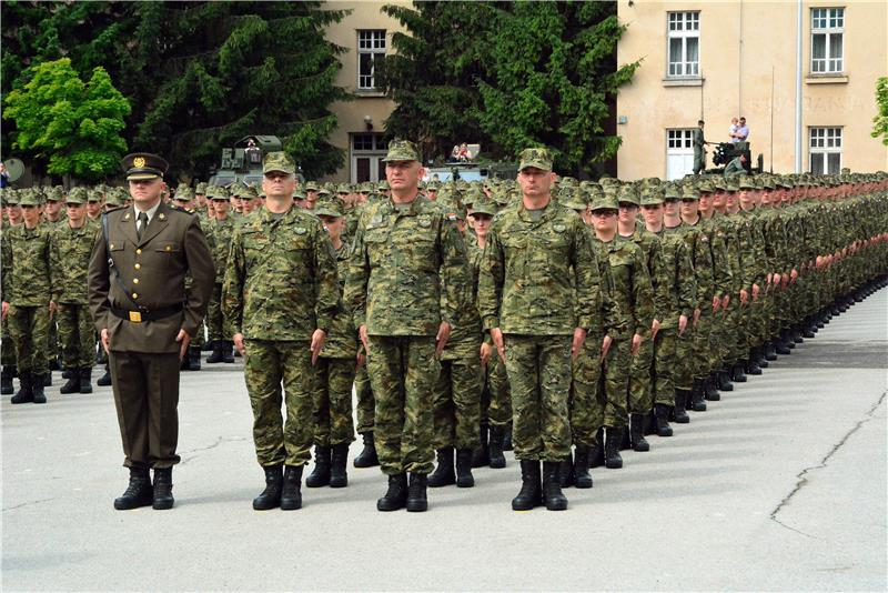 Croatian army oath-taking