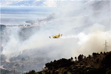 Wildfire in south Croatia