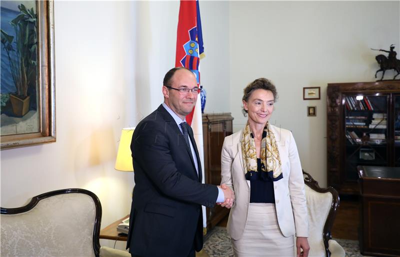 Marija Pejcinovic Buric assumes office as foreign minister