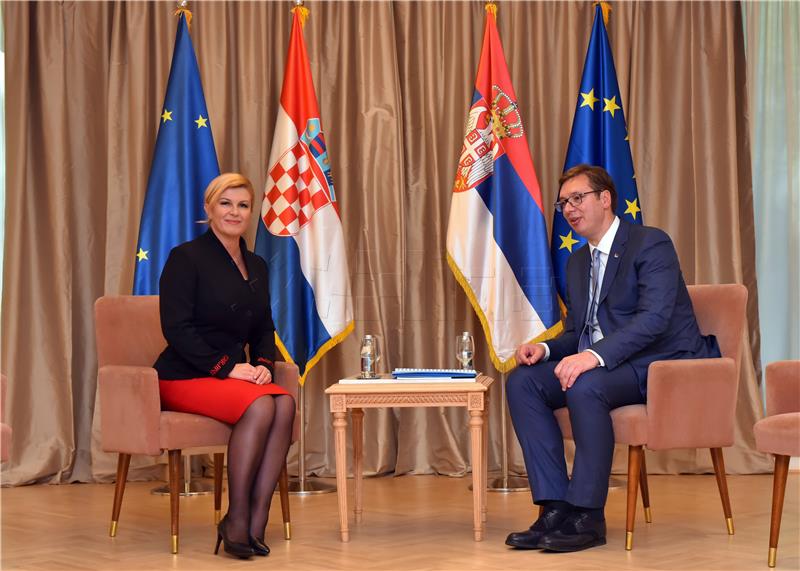 Grabar-Kitarovic expects improvement in Croatia-Serbia relations