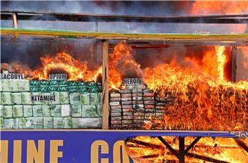 MYANMAR DRUG DESTRUCTION