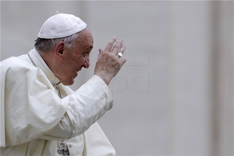 VATICAN POPE FRANCIS AUDIENCE