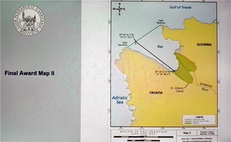 ARBITRAŽA Velika većina Piranskog zaljeva pripala Sloveniji