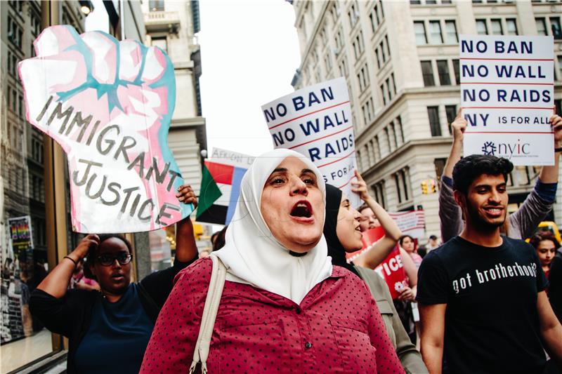 USA NEW YORK MUSLIM AND REFUGEE BAN RALLY