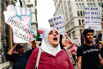 USA NEW YORK MUSLIM AND REFUGEE BAN RALLY