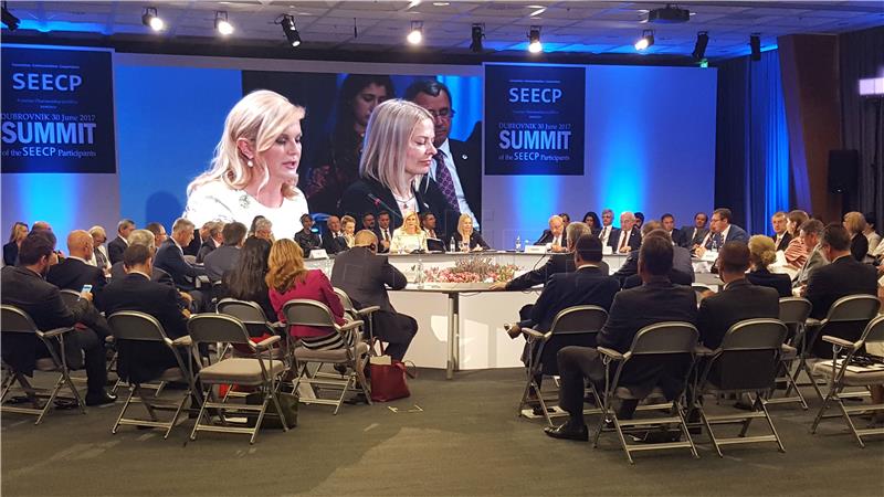 Grabar-Kitarovic opens SEECP summit in Dubrovnik