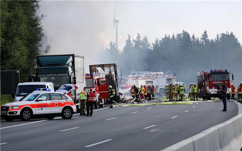 Travel Bus Accident in Muenchberg