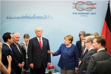 G20 Summit - Merkel and Trump meeting