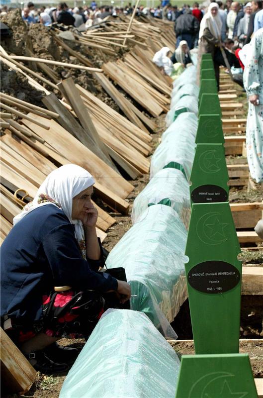 Remains of 71 identified victims seen off for burial in Srebrenica