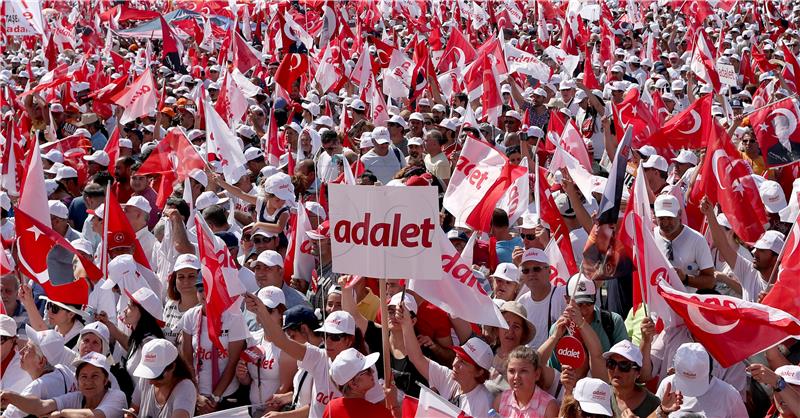 TURKEY POLITICS OPPOSITION CHP JUSTICE RALLY