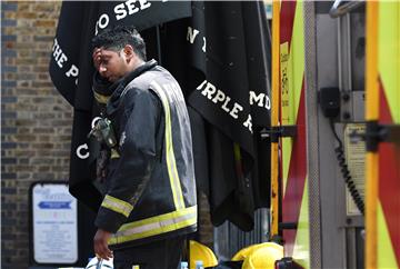 BRITAIN MARKET FIRE AFTERMATH