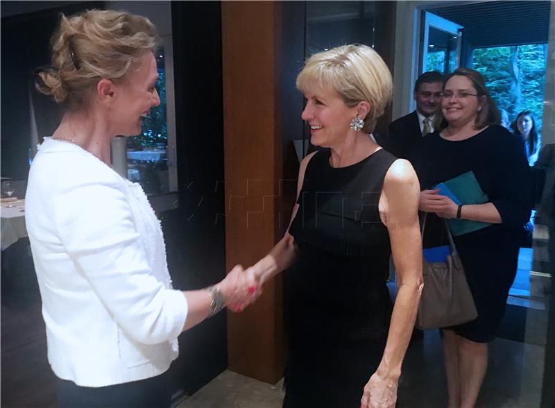 Ministrica Pejčinović Burić primila australsku kolegicu Julie Bishop