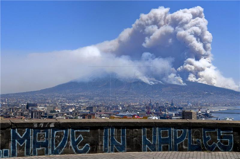 ITALY FIRE VOLCANO VESUVIUS