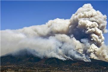 ITALY FIRE VOLCANO VESUVIUS