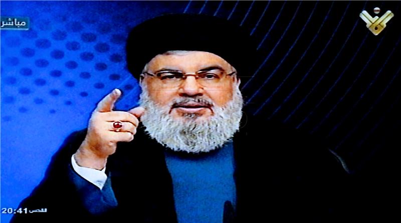 LEBANON HEZBOLLAH NASRALLAH TV ADDRESS