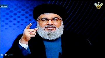 LEBANON HEZBOLLAH NASRALLAH TV ADDRESS