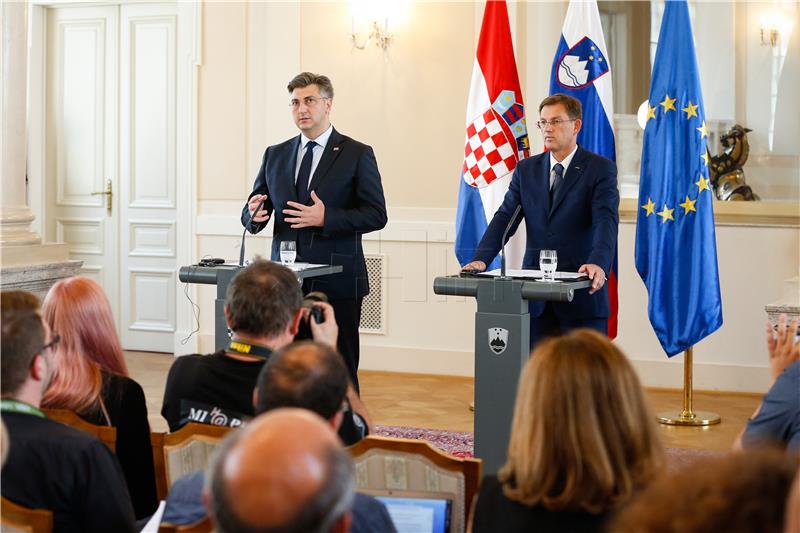 Konferencija za medije Andreja Plenkovića i Mire Cerara