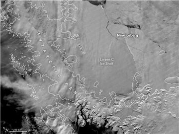 SPACE ANTARCTICA ICE SHELF