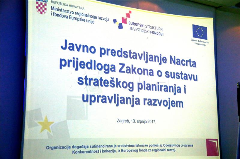 Ministrica Žalac predstavila prijedlog zakona o sustavu strateškog planiranja i upravljanja razvojem