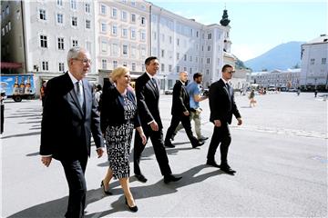 Trilateralni sastanak predsjednika Hrvatske, Slovenije i Austrije u Salzburgu