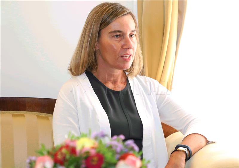 Federica Mogherini visits Croatia