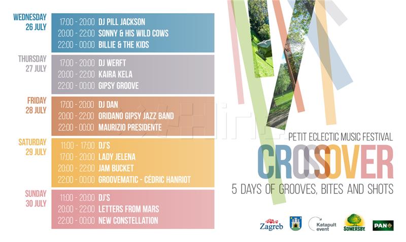 Prvi Crossover Festival Zagreb od 26. do 30. srpnja u parku Ribnjak