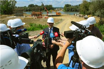 Napreduje gradnja mosta Svilaj na granici s Bosnom i Hercegovinom