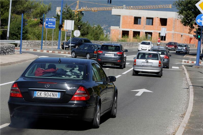 Promet na čvorištu Diračje riječke zaobilaznice