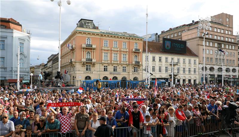 Doček Hrvatske vaterpolo reprezentacije