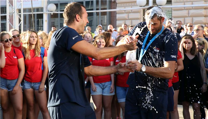 Doček Hrvatske vaterpolo reprezentacije