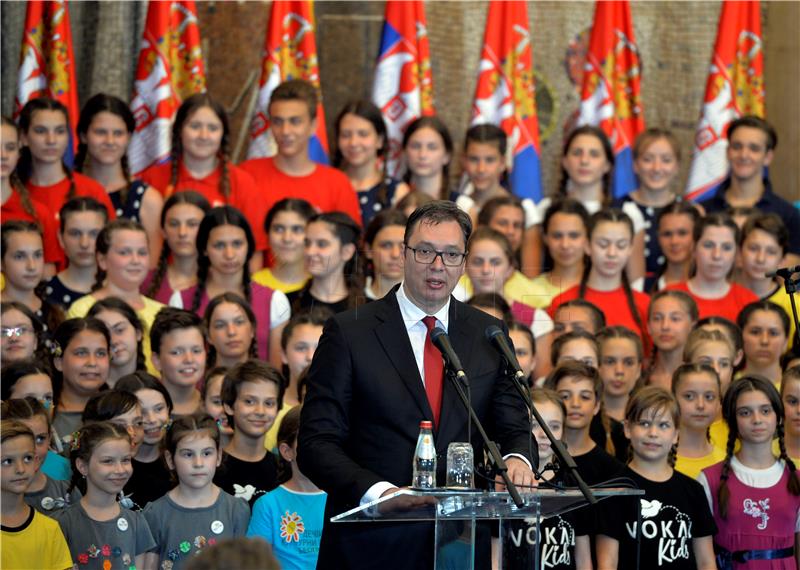 Srbijanski predsjednik Vučić na manifestaciji dan sjećanja na žrtve hrvatske oslobodilačke akcije Oluje