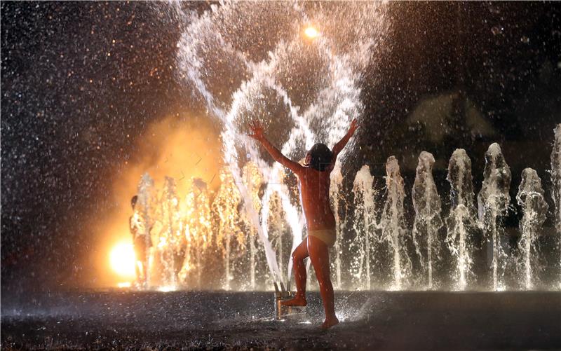 Fontane u Zagrebu kao spas od vručina