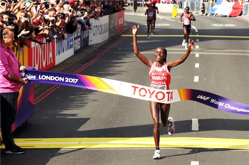 SP atletika: Chelimo zlatna u maratonu, Bjeljac najbolja Hrvatica