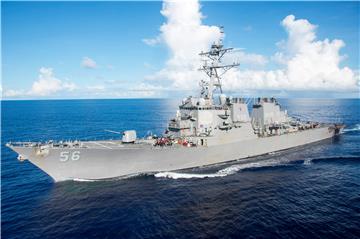 AT SEA USA DEFENSE USS JOHN S. MCCAIN