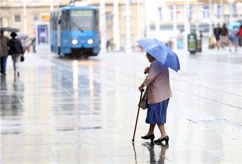  Kišni dan u Zagrebu