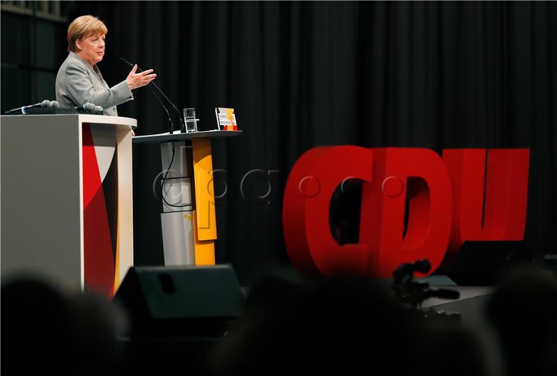 Merkel attends Christian Democratic Employees' Association event