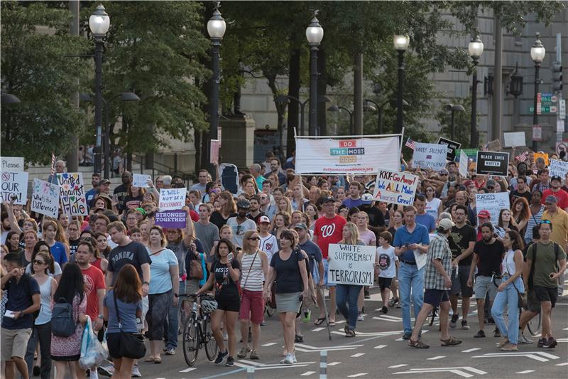 USA CHARLOTTESVILLE RALLY AFTERMATH