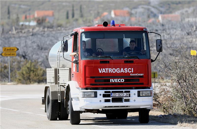 Opožareno područje između Jasenica i Zatona Obrovačkog