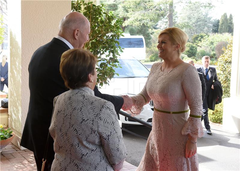 Croatian President meets Australian Governor-General in Canberra