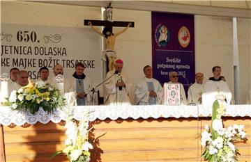 Blagdan Velike Gospe u svetištu Majke Božje Trsatske