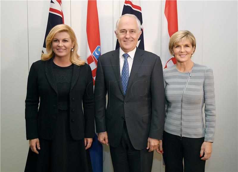 Australian PM and Croatian President discuss strengthening of bilateral ties