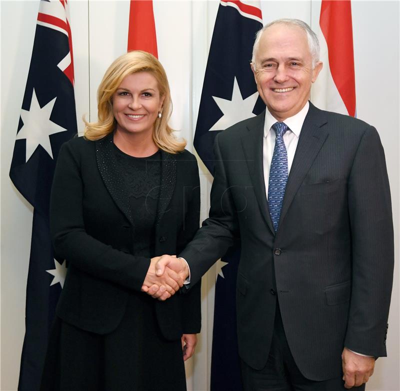 Croatian president briefs Australian PM of investments including LNG terminal 