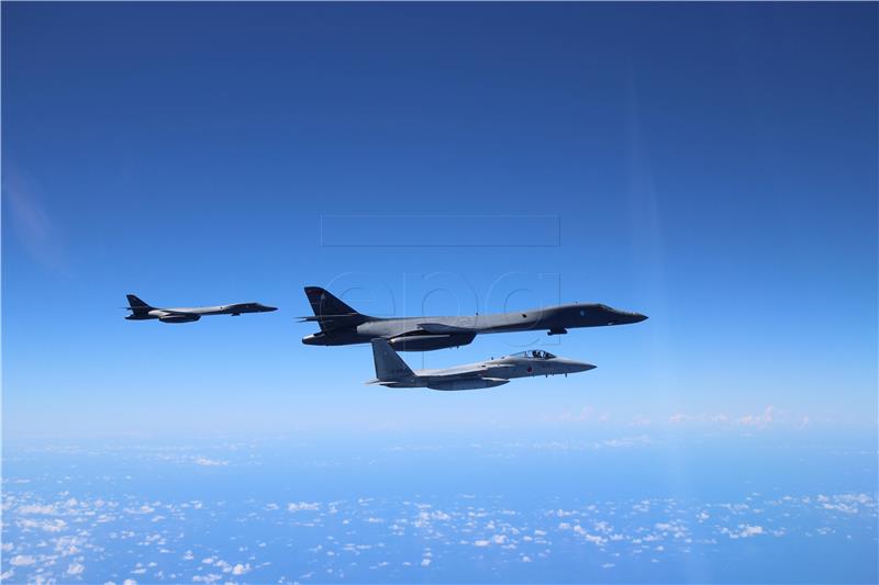 IN THE AIR EAST CHINA SEA JAPAN USA DEFENSE