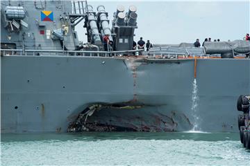 SINGAPORE USA USS JOHN S. MCCAIN NAVY CRASH