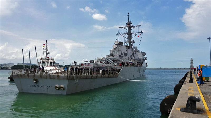 SINGAPORE USA USS JOHN S. MCCAIN NAVY CRASH