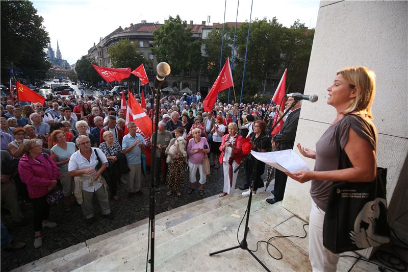 Prosvjed inicijative 'Antifašizam je moj izbor'