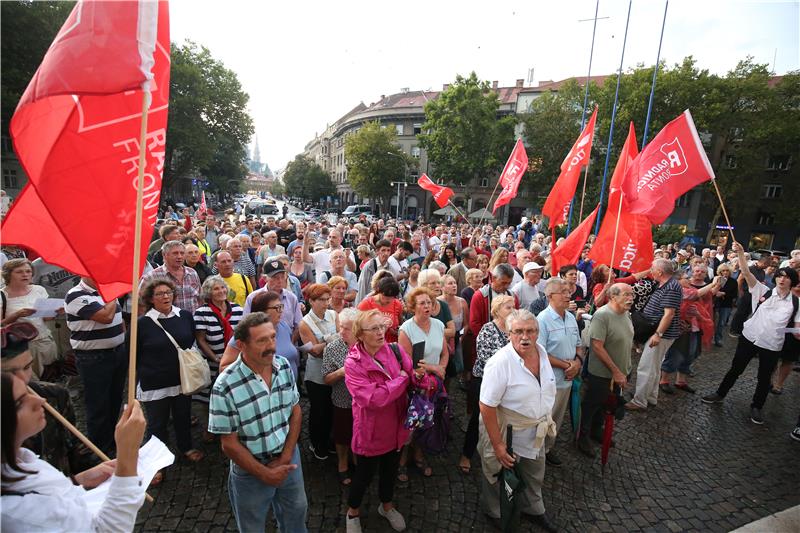 Protest against suppression of anti-fascism held in Zagreb