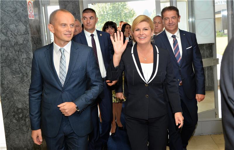 Predsjednica Republike otvorila privremeni ured u Gospiću