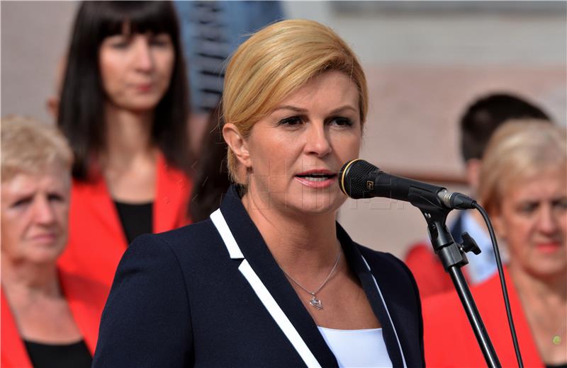 Croatian President opens temporary office